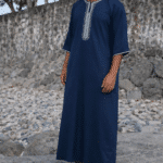 Gandoura Adulte - Bleu marine