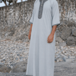 Gandoura Adulte - Gris clair