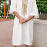 Gandoura Enfant - Blanc cassé