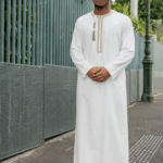 Omani Mat Brodé Adulte - Blanc Cassé