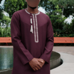 Omani Mat Brodé Adulte - Bordeaux