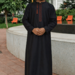 Omani Mat Brodé Enfant - Noir