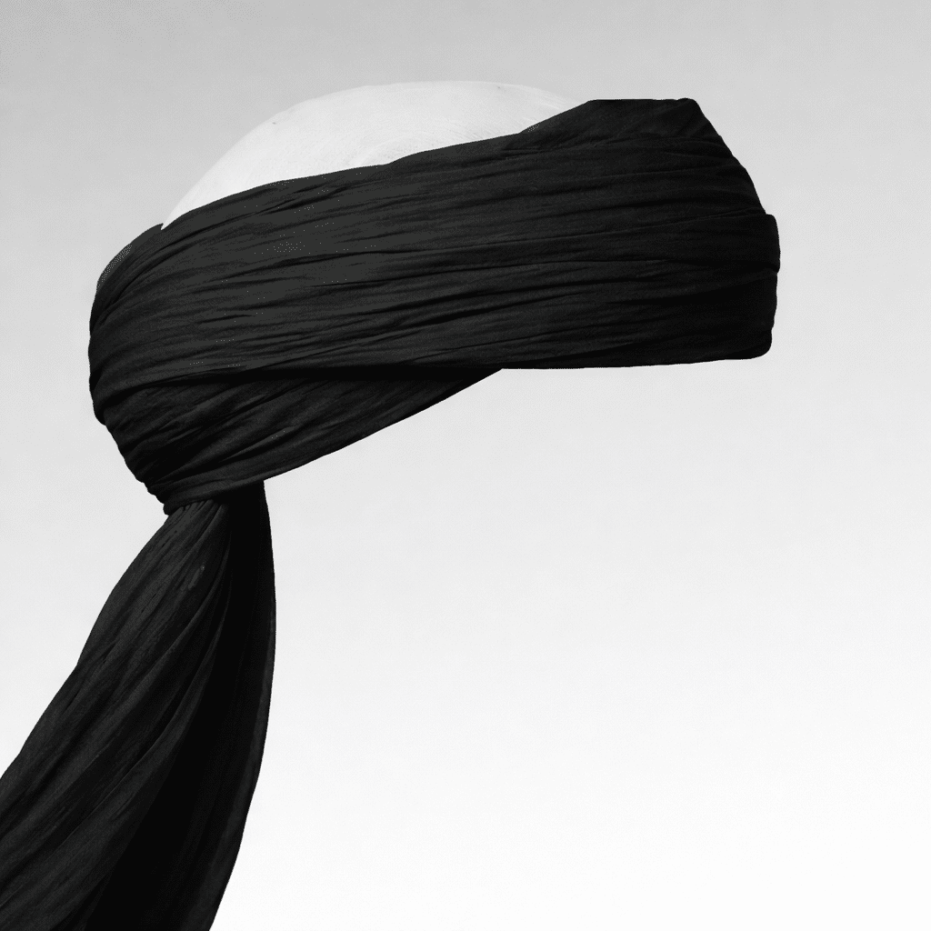 turban noir Turban - Noir – Image 1